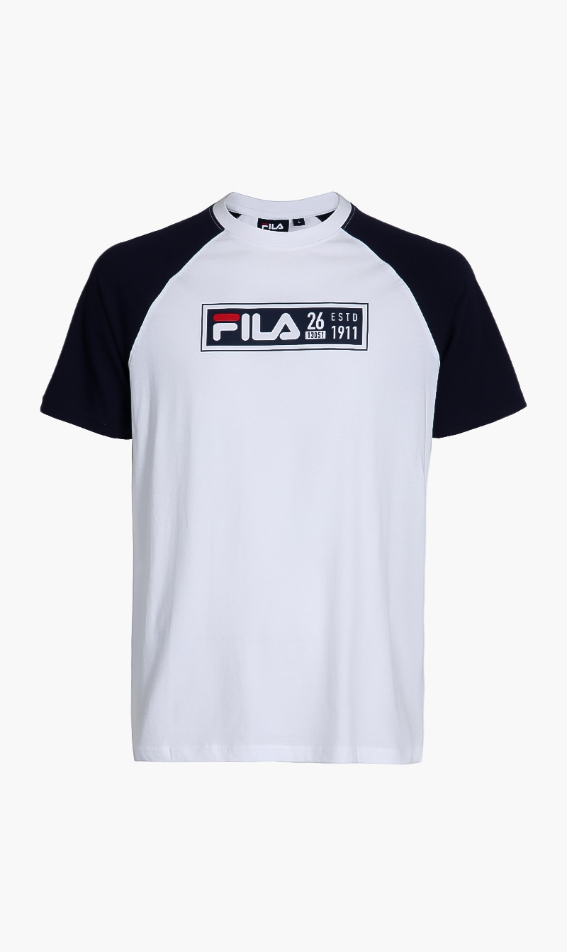

Fila White Healey Graphic T-shirt for Men | The Deal Outlet