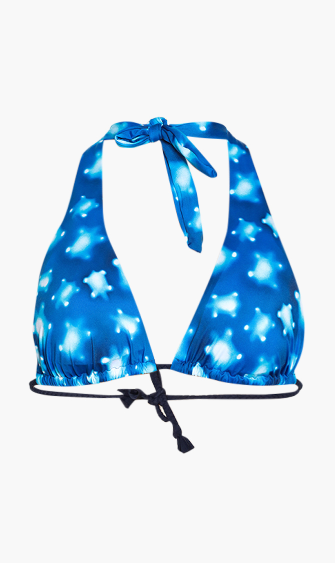 

Lauryn Halter Bikini Top, Blue