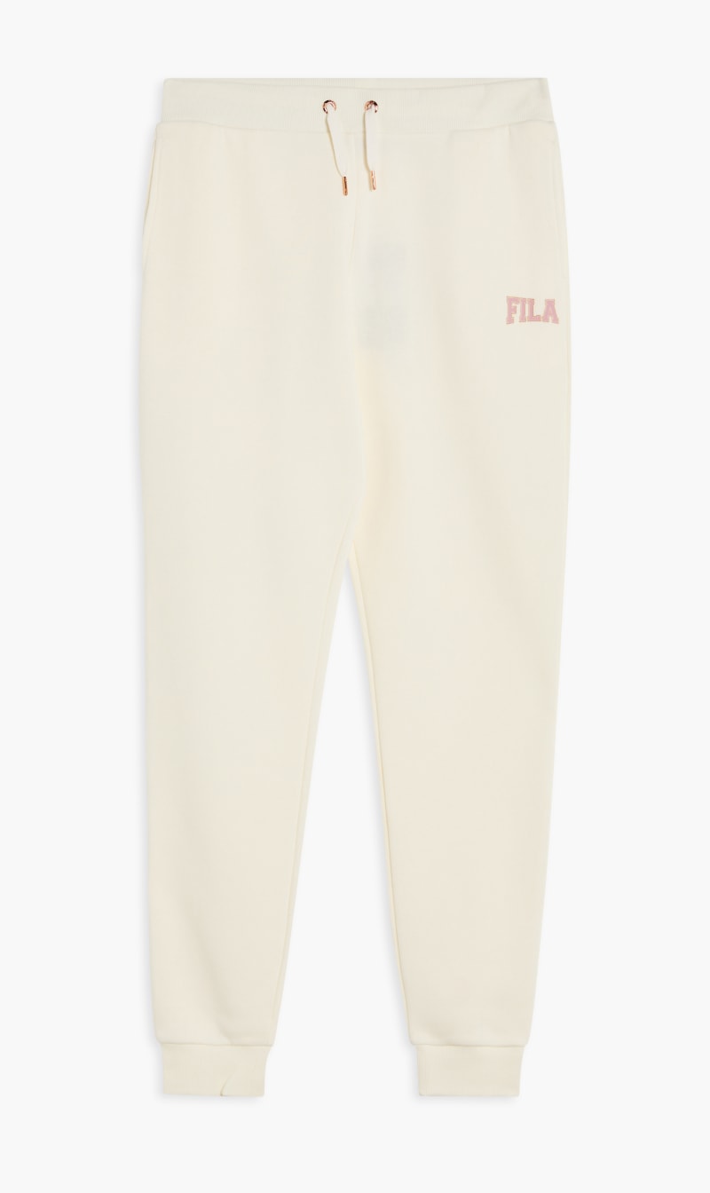

Fila White Classic Cuffed Joggers for Women | The Deal Outlet