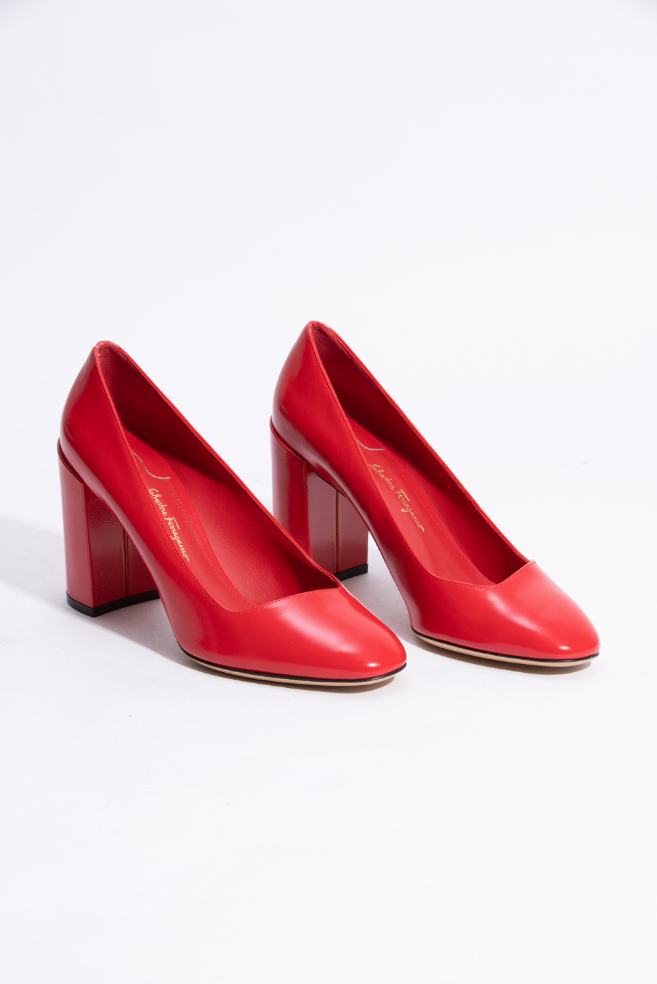 

SALVATORE FERRAGAMO Arezzo85 Brushed Calf Pumps