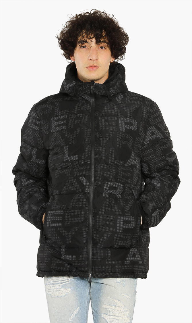 

Replay All Over Logo Quilted Jacket