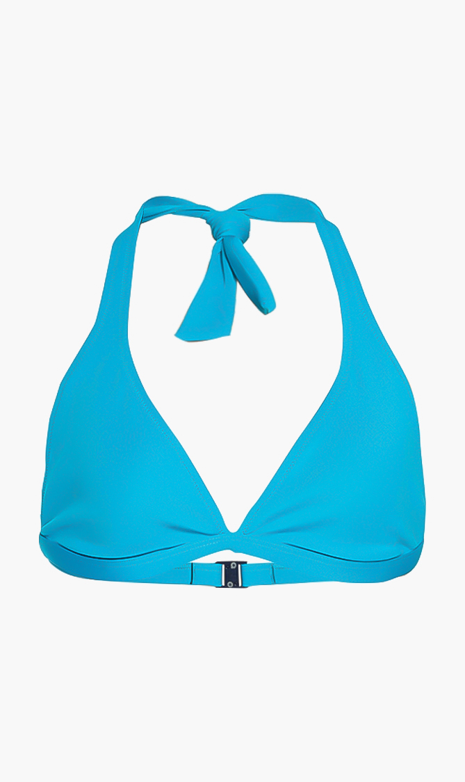 

Flavia Halter Bikini Top, Blue