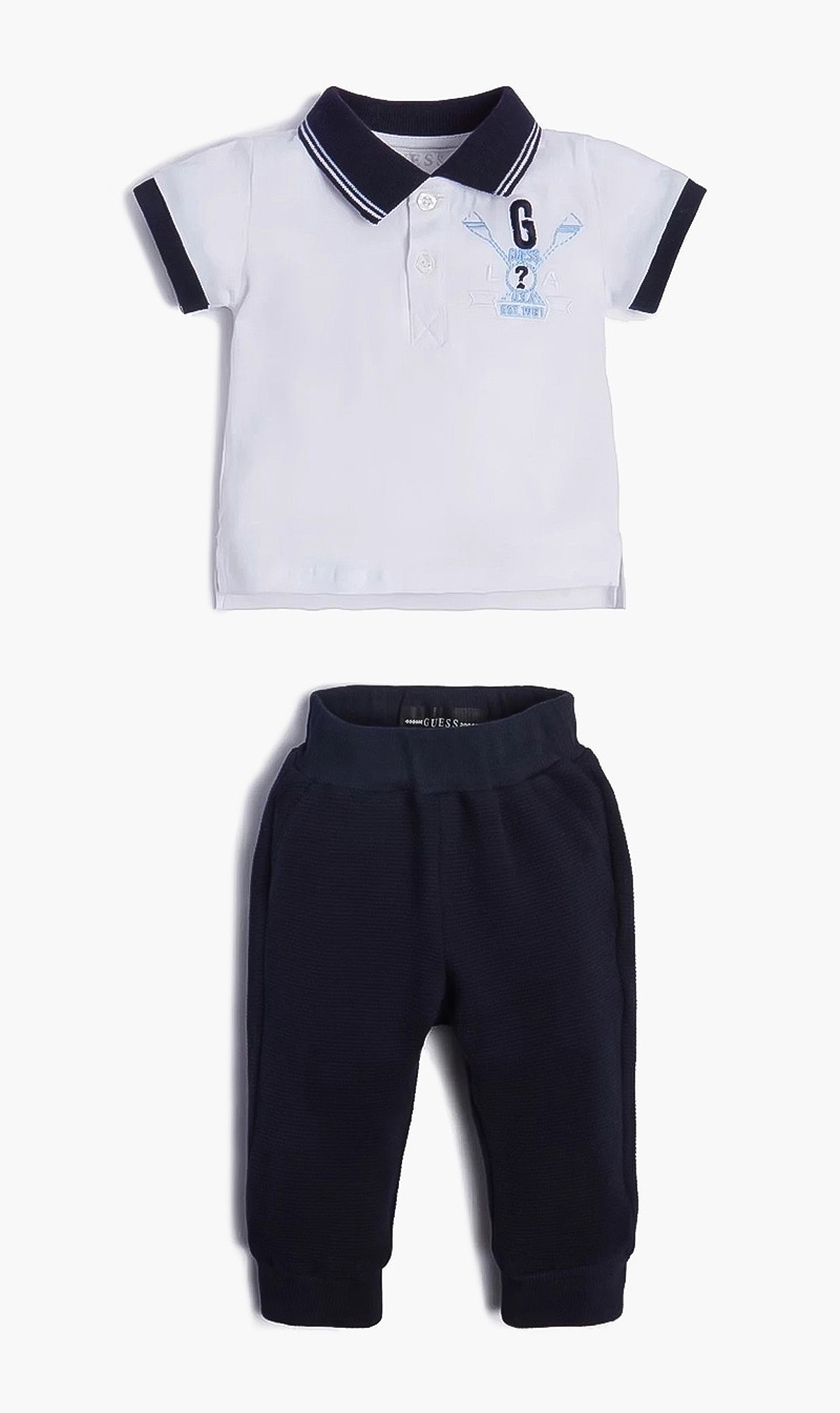 

Guess White Polo Set Wear for Boys | The Deal Outlet
