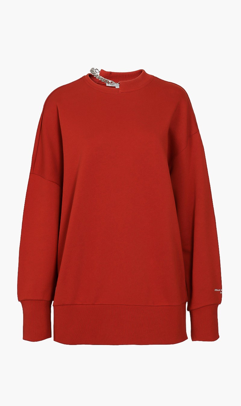 

Stella mc cartney falabella chain detail sweatshirt | the deal outlet, Orange