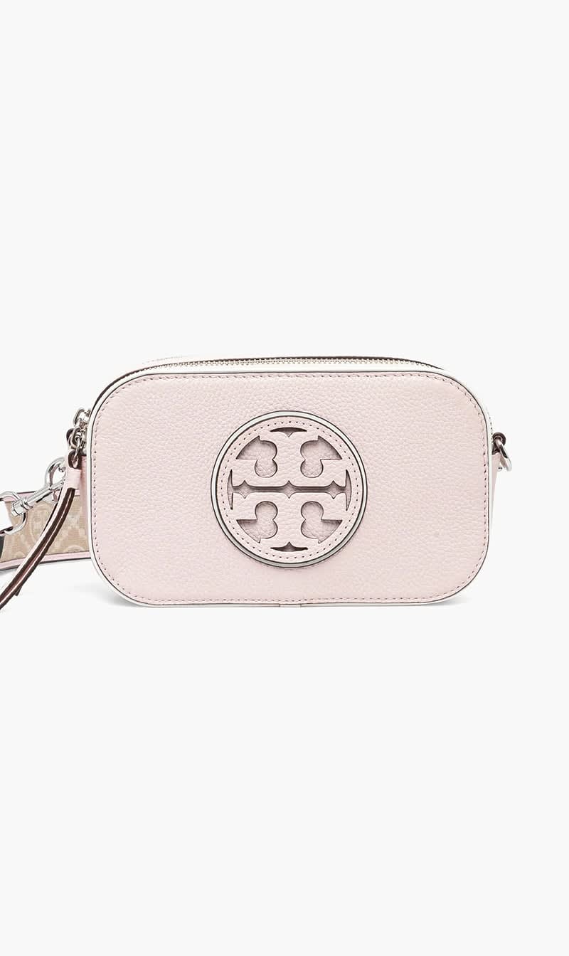 Tory Burch Pink Miller Patent Border Mini Crossbody Bag for Women