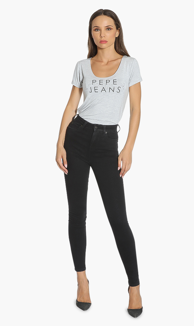 

Dion Dot Skinny Fit Jeans, Black