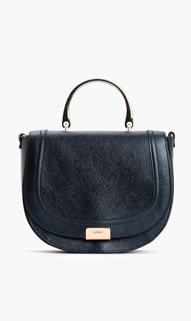 

Ripani Embossed Leather Crossbody Bag