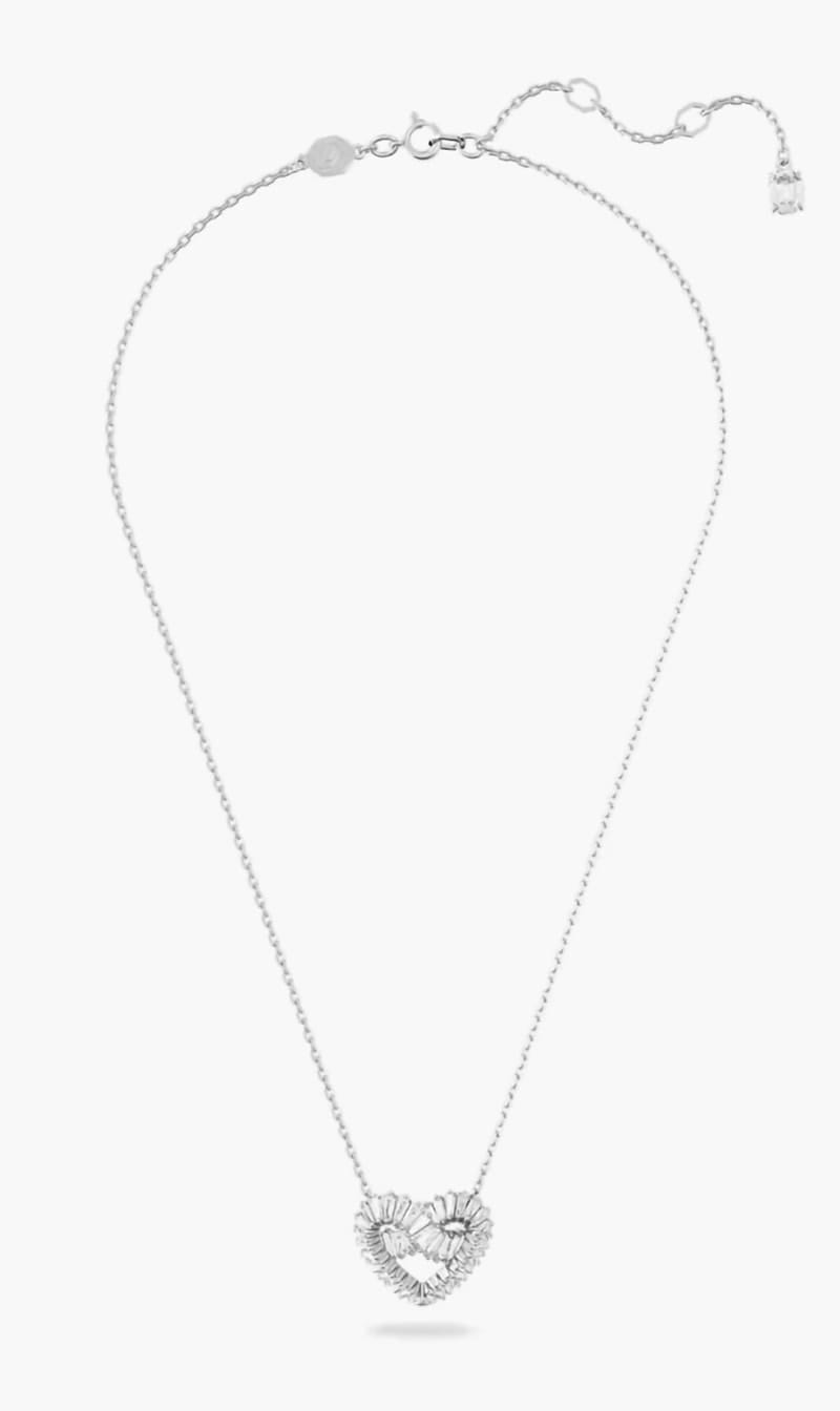 

Swarovski Silver Matrix Mixed Cut Heart Necklace for Women | The Deal Outlet