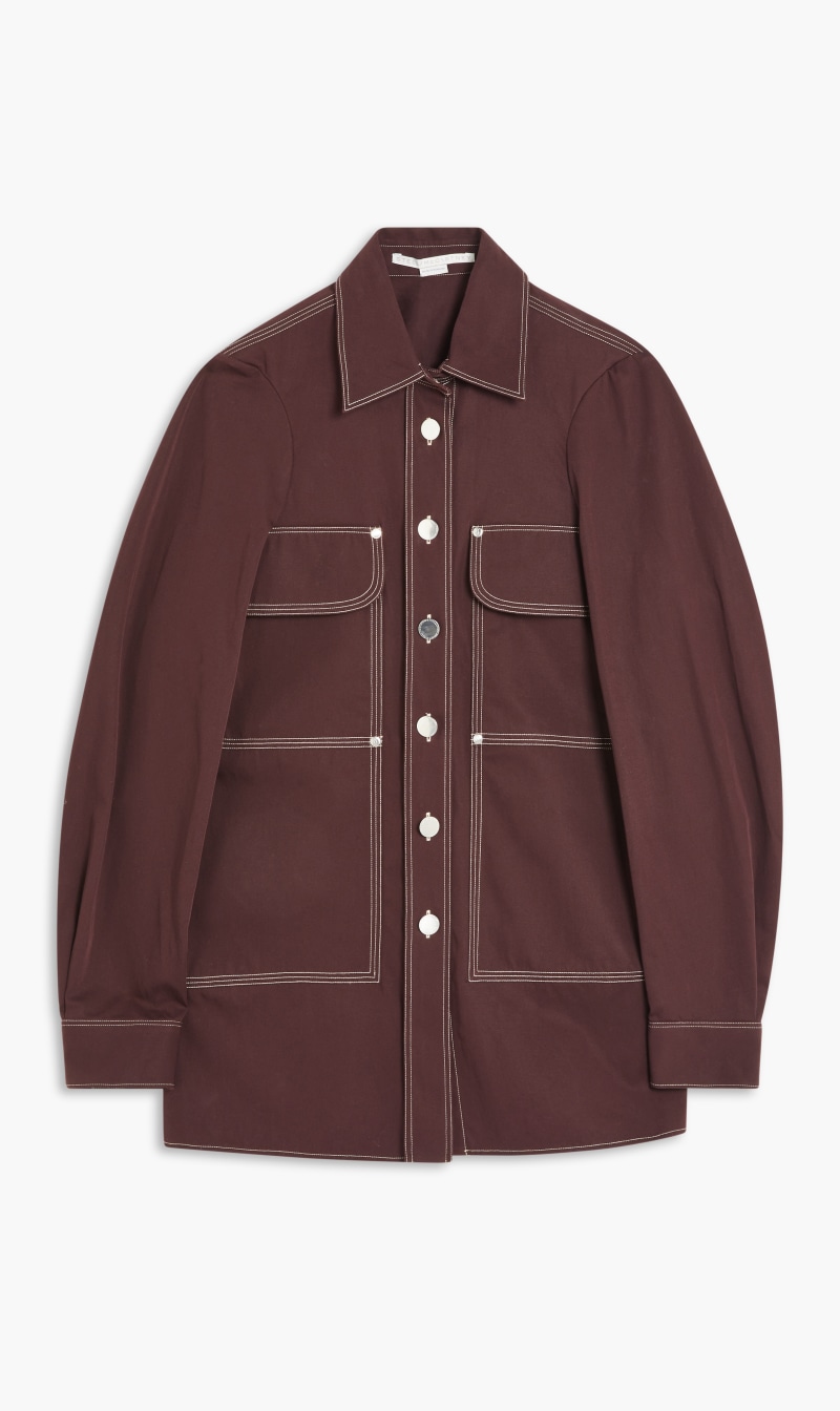 

Stella Mc Cartney Purple Workwear Overshirt for Women | The Deal Outlet