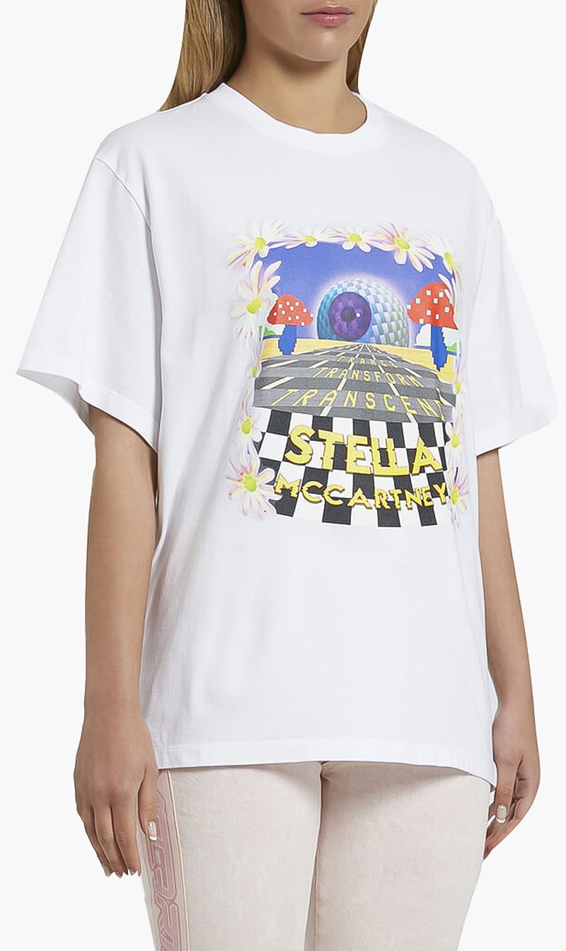 

Day Tripper Print T Shirt, White