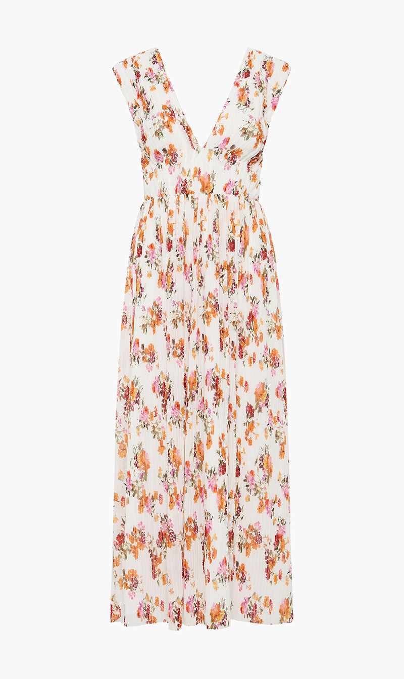 

Aje Multi-color Becoming Bow Back Midi Dress for Women | The Deal Outlet