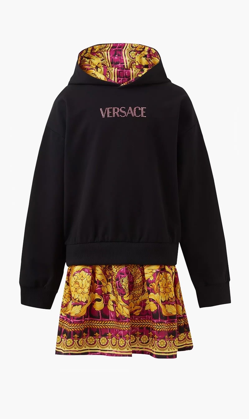 

Versace Multi-color Baroque Print Dress for Girls | The Deal Outlet
