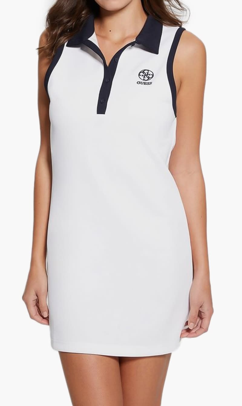 

Guess White Mylah Short Dress for Women | The Deal Outlet