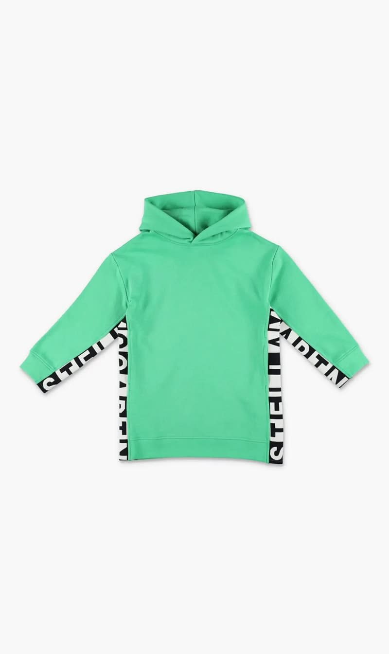 

Stella Mc Cartney Green Logo-print Hoodie Dress for Girls | The Deal Outlet