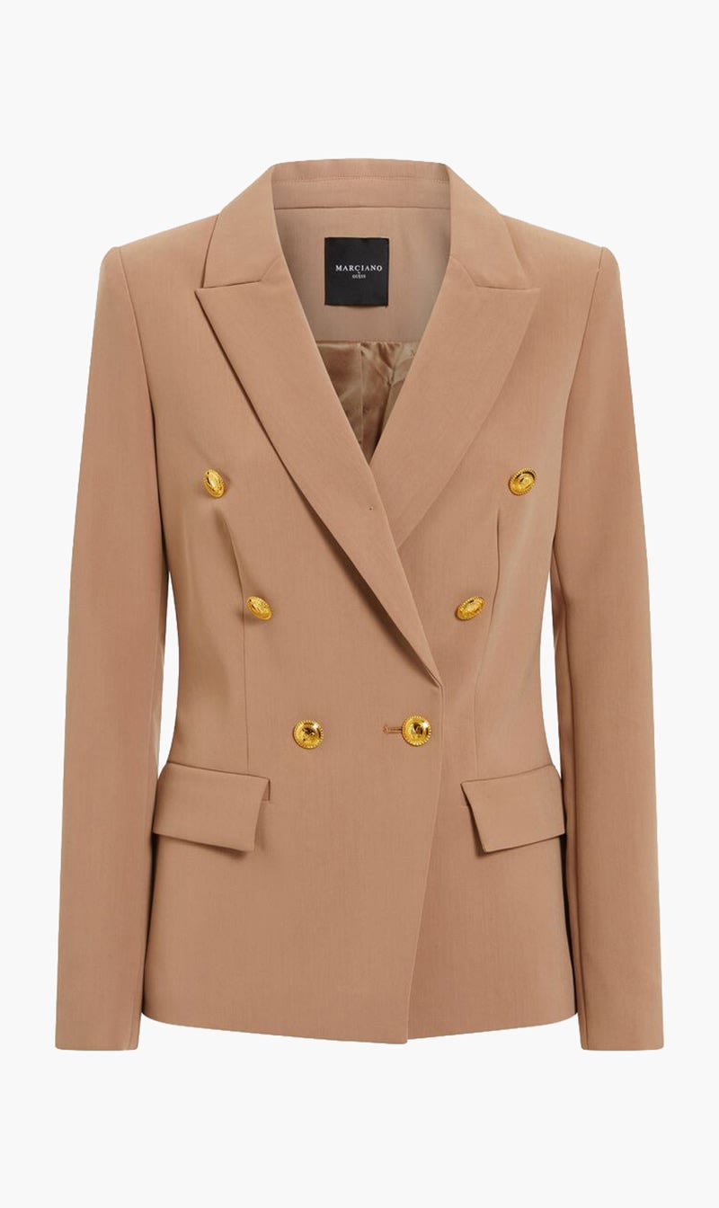 

Guess Beige Shelly Blazer - Everyday Touch 310 Gr for Women | The Deal Outlet