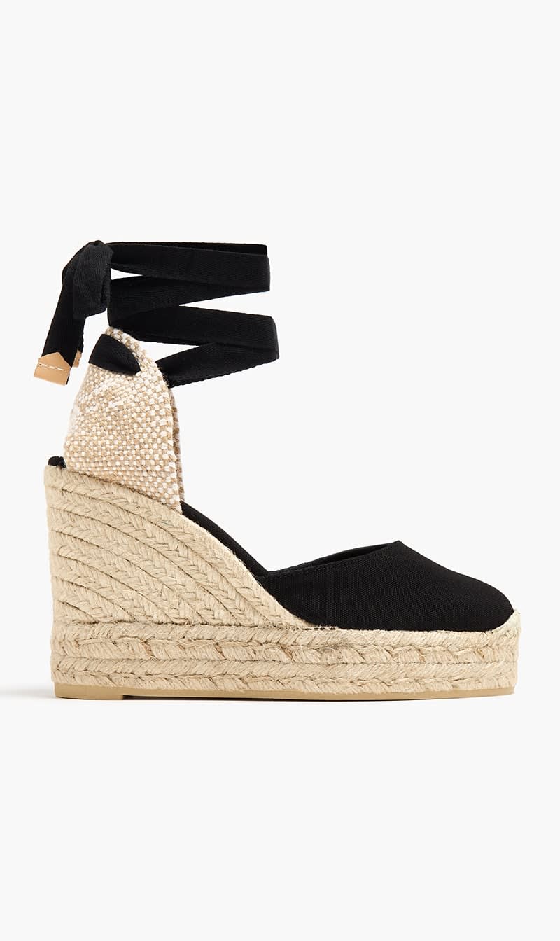 

Castaner Black Carina Wedge Espadrilles for Women | The Deal Outlet