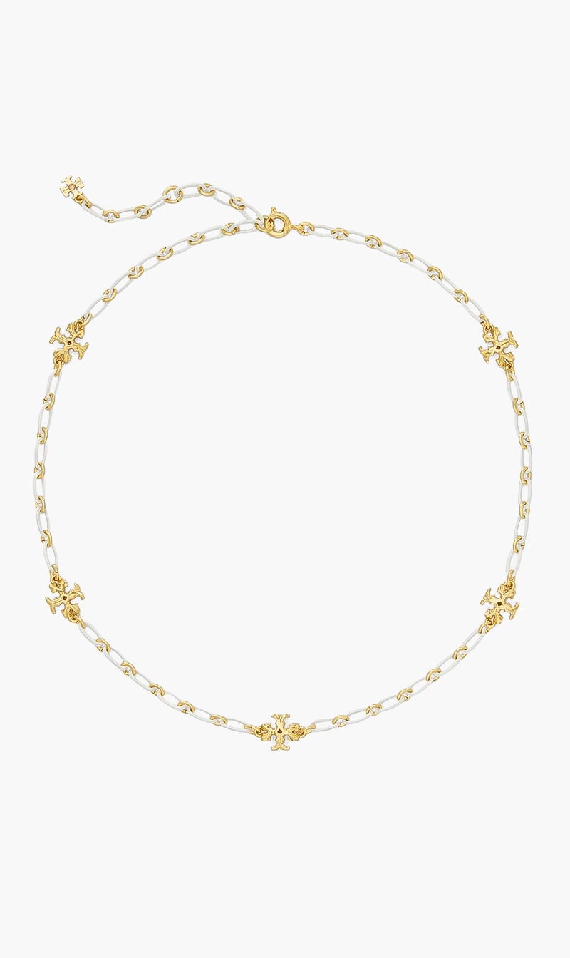 

Roxanne Delicate Chain Necklace, White