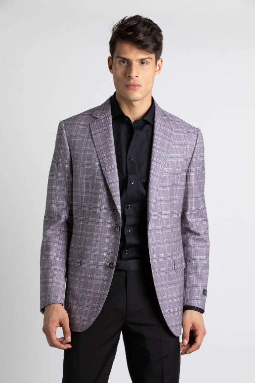 

Pal Zileri Checked Pattern Suit Jacket