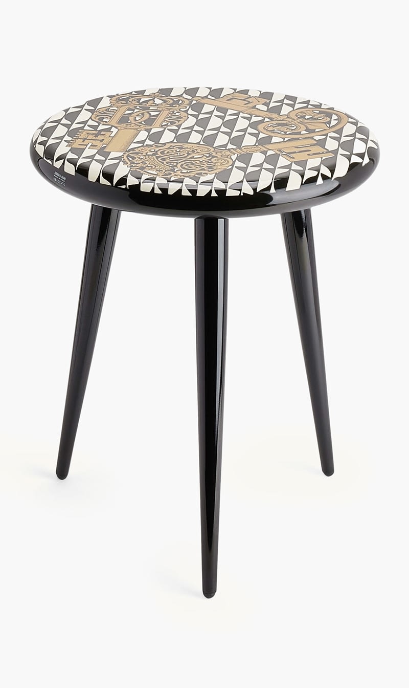 

Fornasetti Others Chiavi E Losanghe Stool Pattern | The Deal Outlet