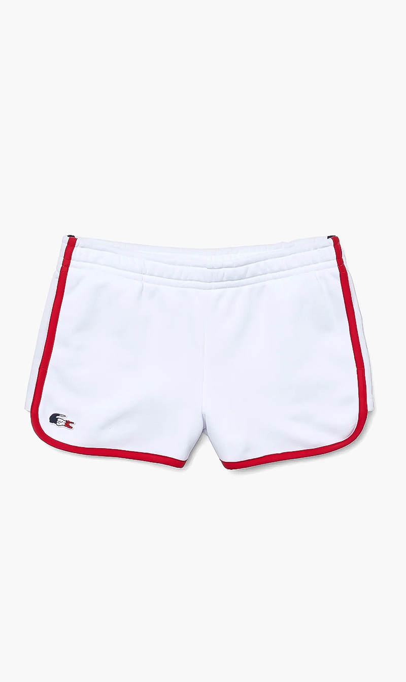 

Lacoste White Classic Logo Shorts for Women | The Deal Outlet