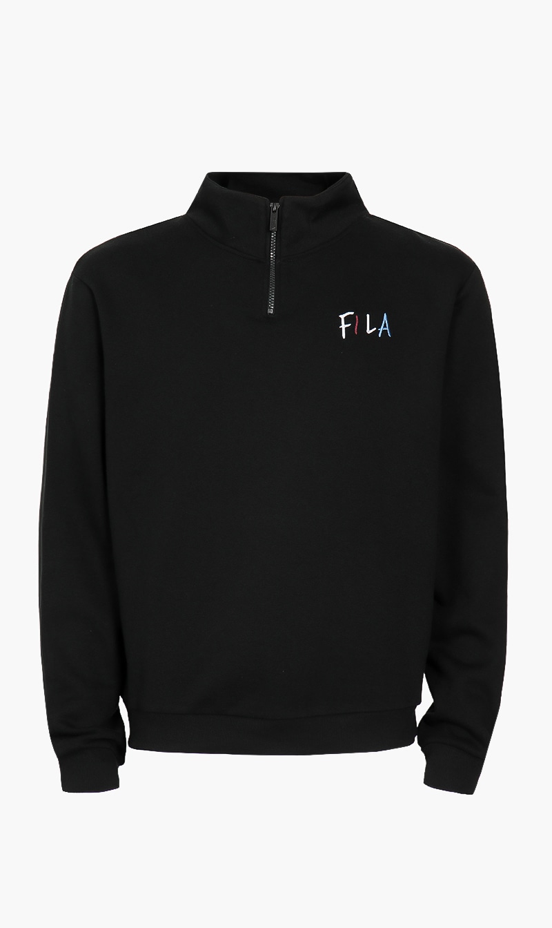 

Zip Funnel Neck Sweatshirt, Black
