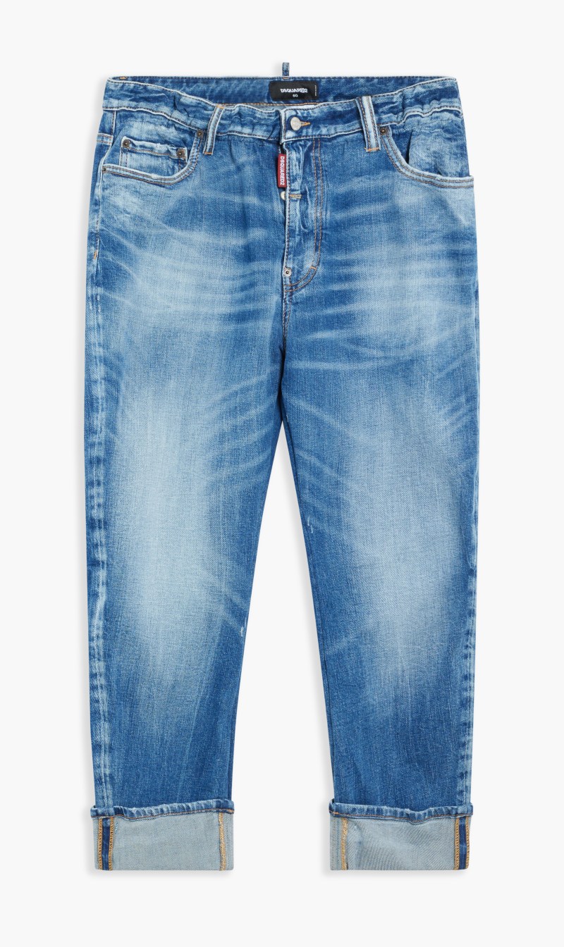 

Dsquared2 Blue Pants 5 Pockets for Men | The Deal Outlet