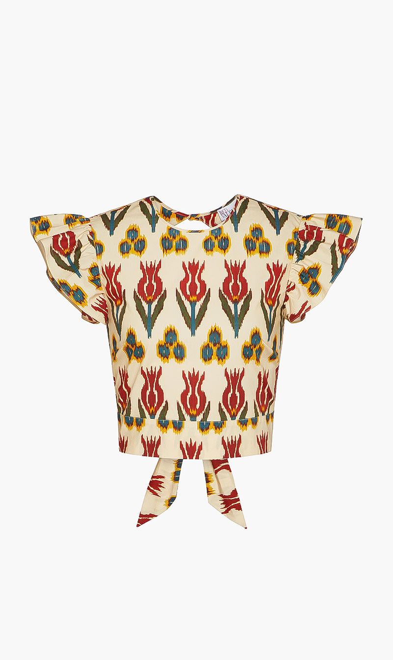 

Red Valentino Ikat Tulips Crop Top
