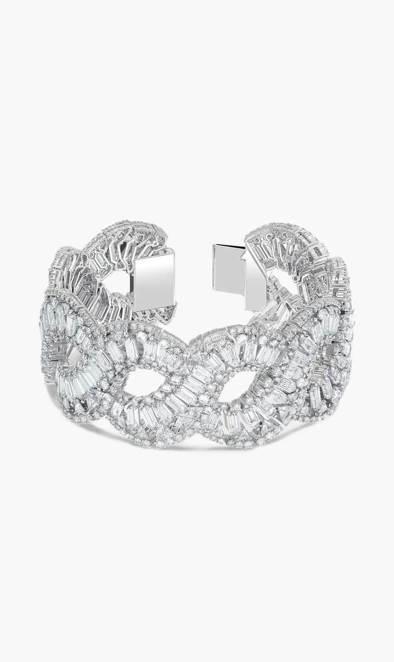 

Swarovski Others Sjc Hyperbola Bracelet L Wave White Rhs  for Women | The Deal Outlet