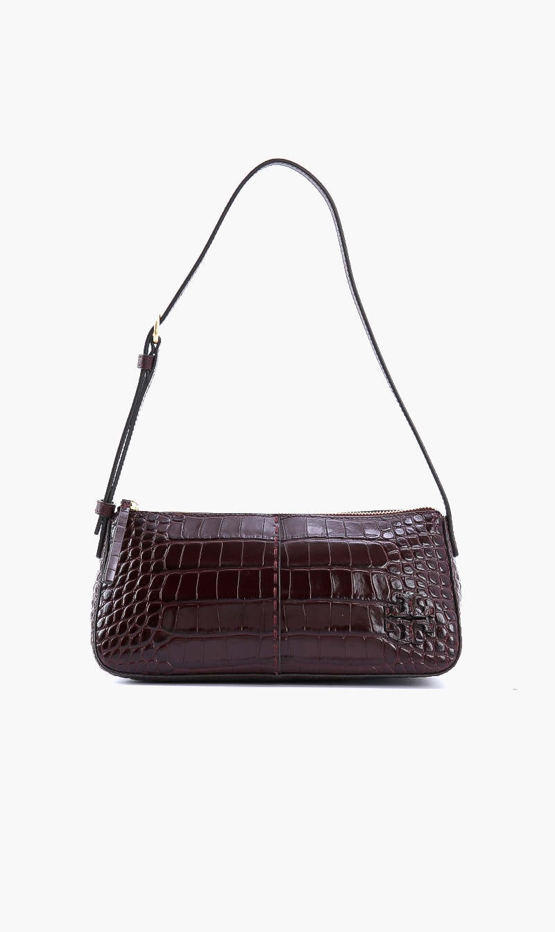

Tory Burch Mcgraw Embossed Wedge Shoulder Bag