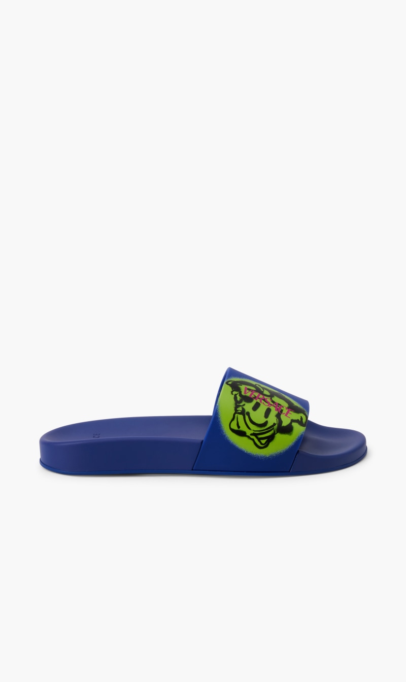 

Versace Multi-color Medusa Smiley Bath Mules for Men | The Deal Outlet