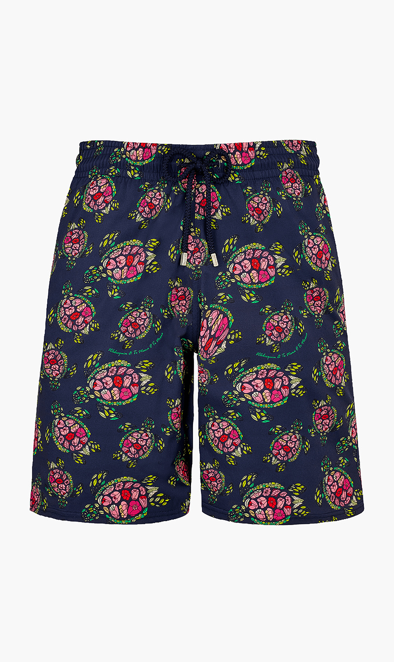 

Turtle Printed Shorts, Blue