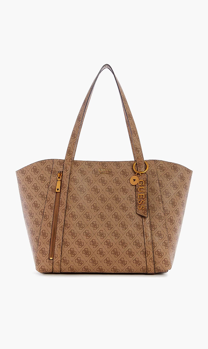 

Naya All Over Logo Tote Bag, Brown