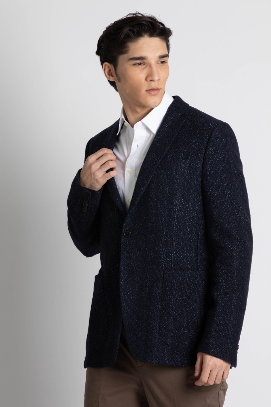 

Pal Zileri Jacquard Navy Jacket