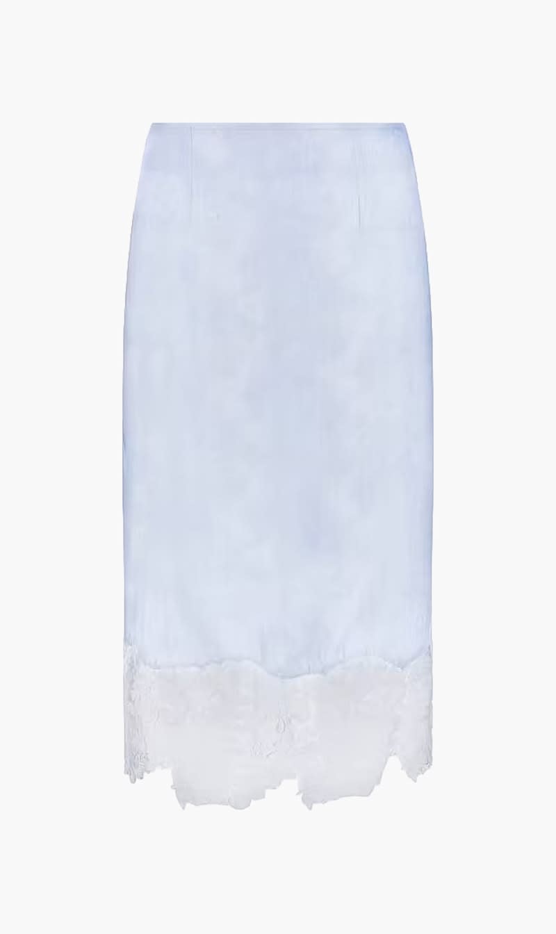 Guess Blue Lana Midi Lace Skirt for Women