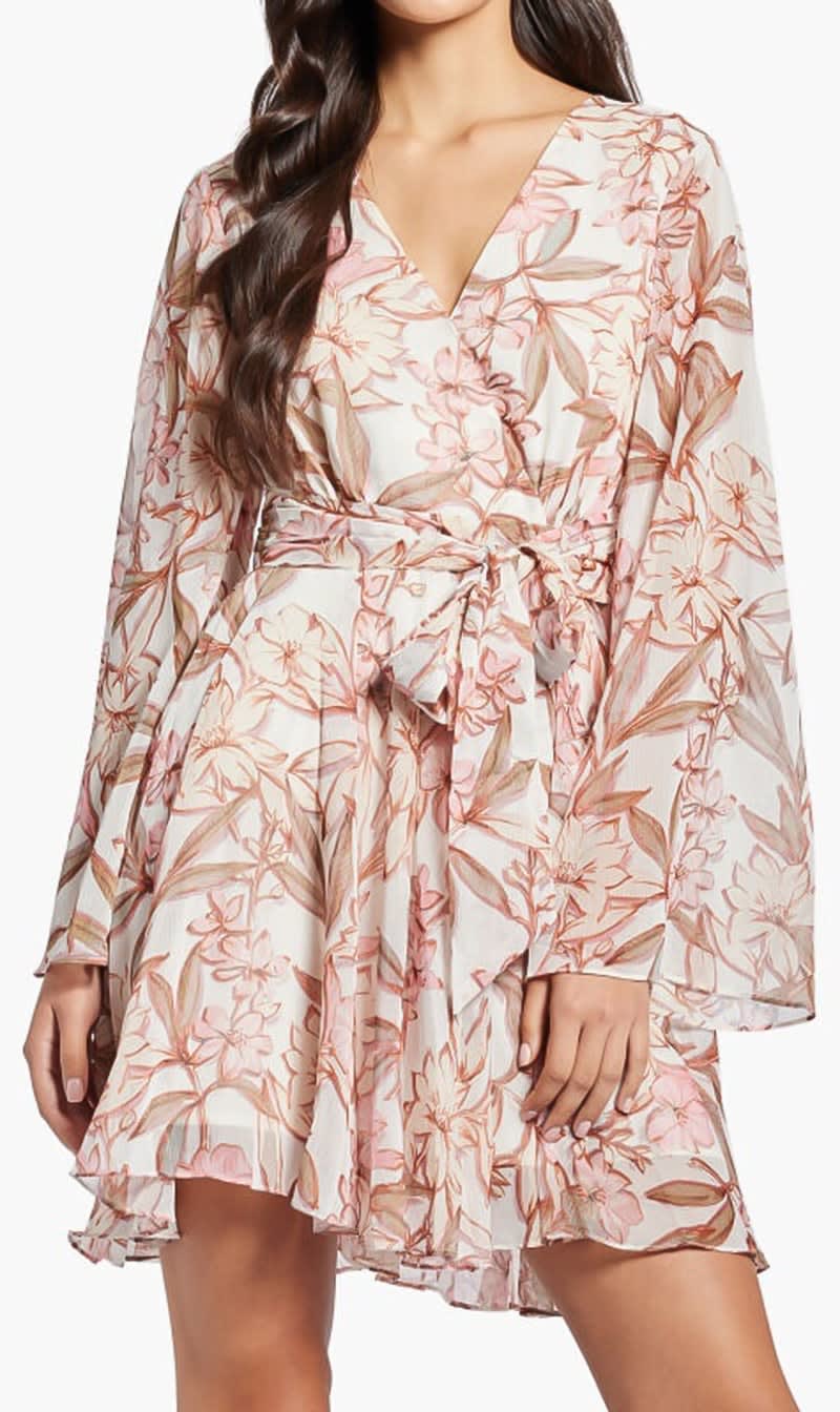 

Guess Purple Ls Laila Mini Flare Dress for Women | The Deal Outlet