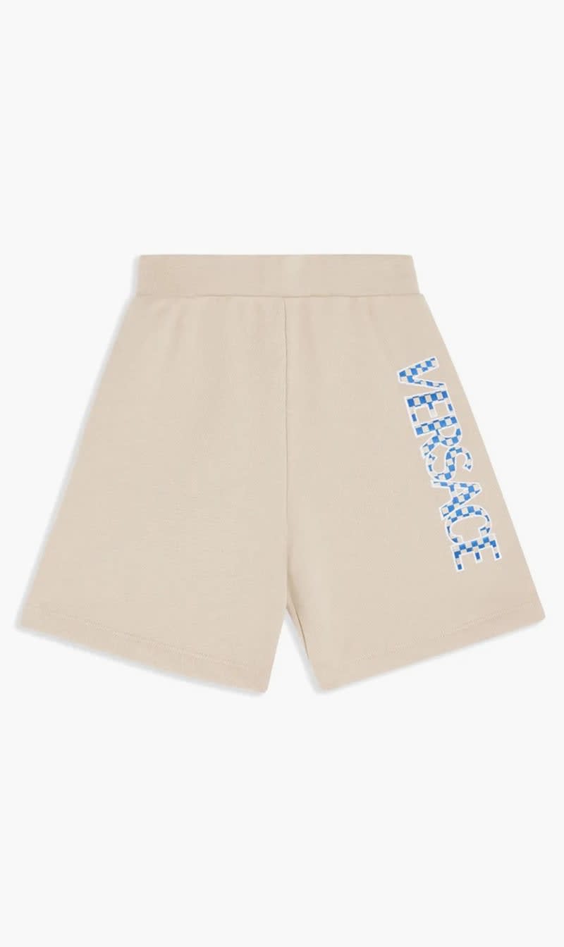

Versace Beige Damier Logo for Boys | The Deal Outlet