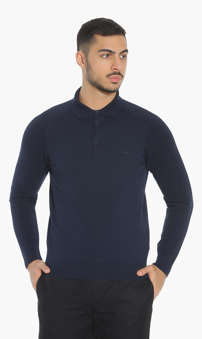 

Lacoste Collar Cotton Sweater