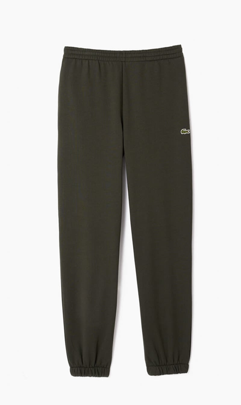 Green Lacoste Beige Slim Fit Sweatpants for Men