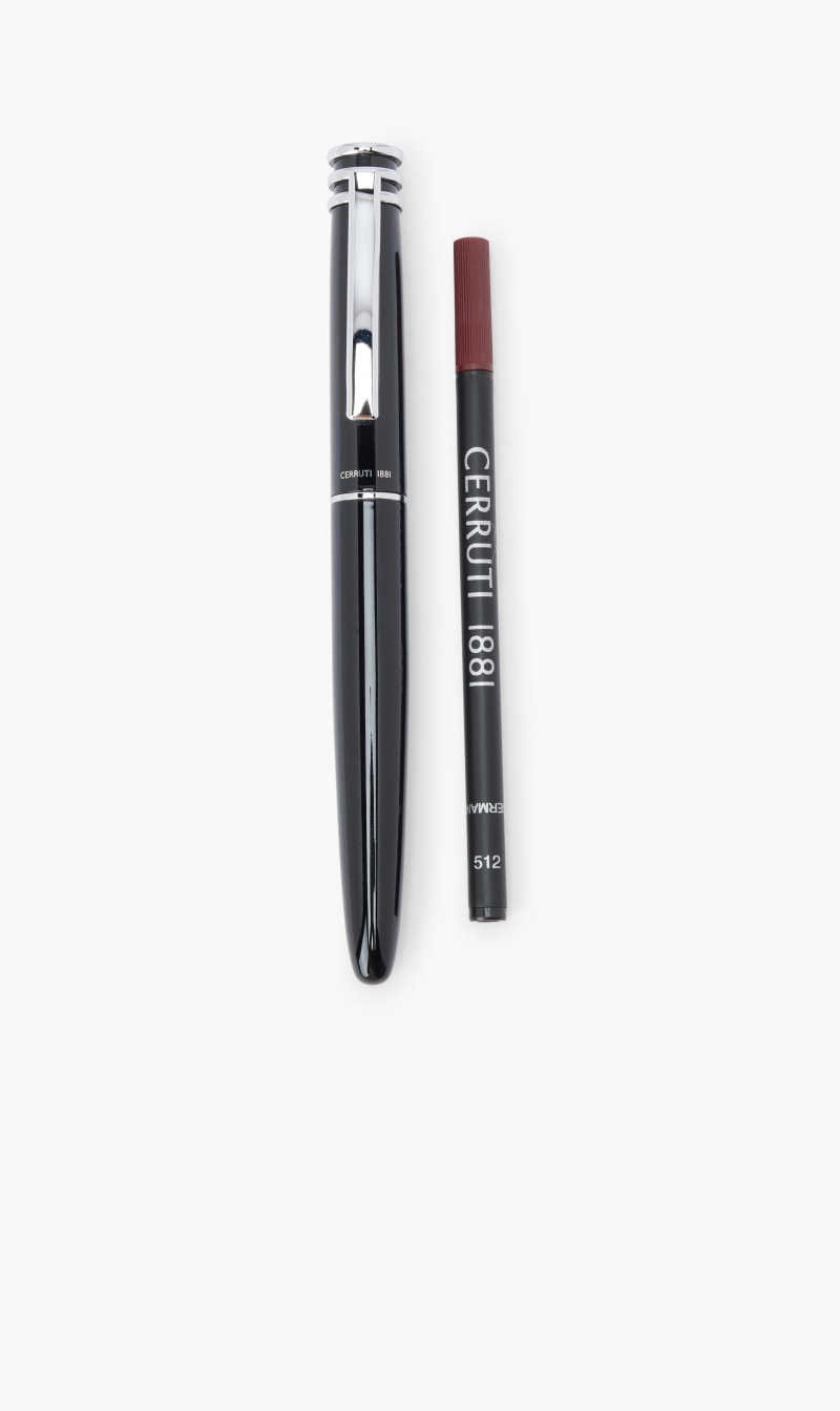 

Cerruti Black Bold Black Rollerball Pen Ring Top | The Deal Outlet