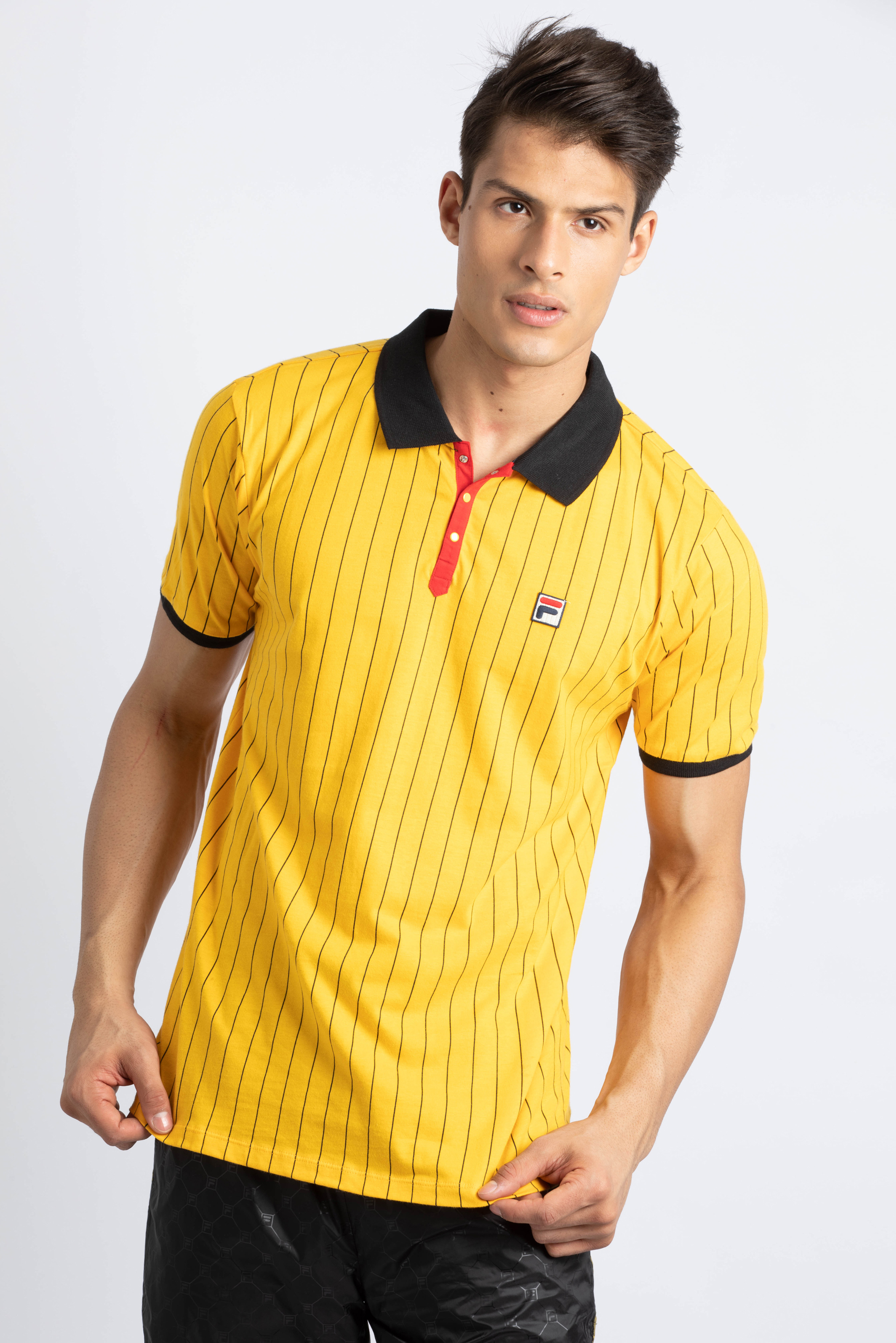 

Fila Borg Striped Polo Shirt