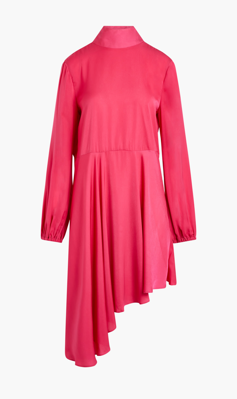 

Bow Style Midi Sheer Dress, Pink