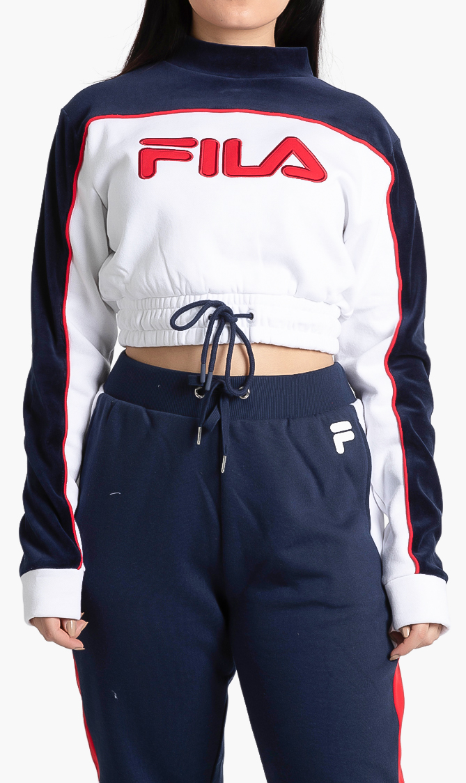 

Fila Cadence Velour Crop Sweatshirt
