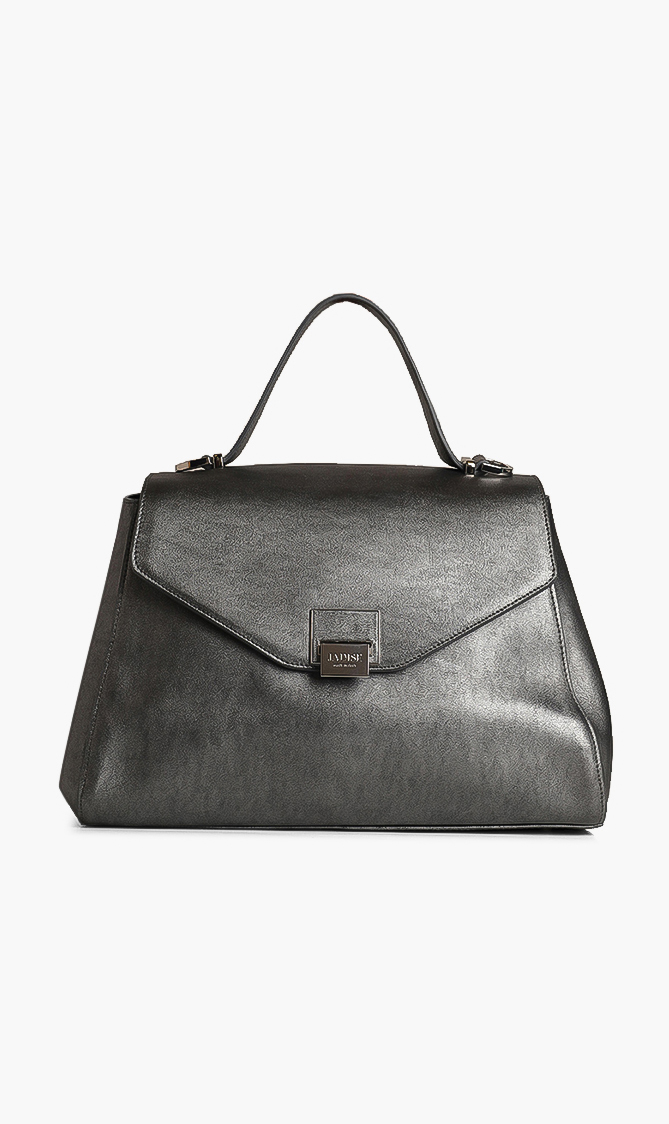 

Jadise Grain Leather Large Top Handle Bag