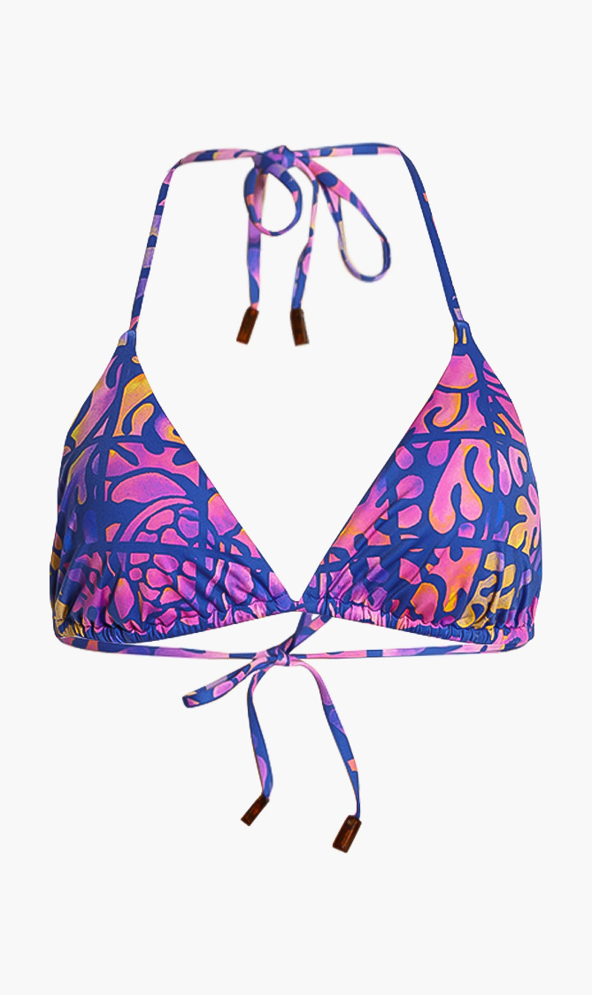 Vilebrequin Fleur Printed Triangle Bikini Top