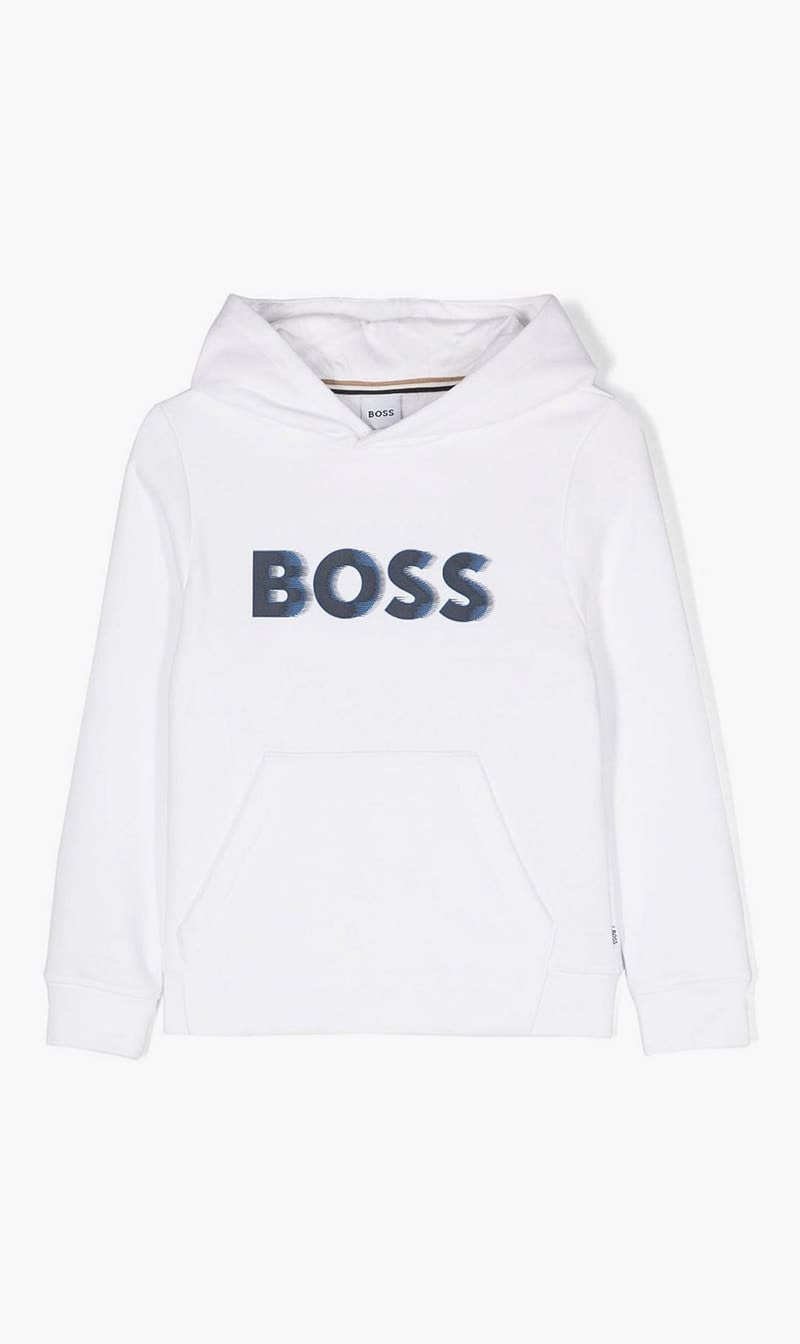 

Hugo Boss White Hooded Sweatshirt for Boys | The Deal Outlet