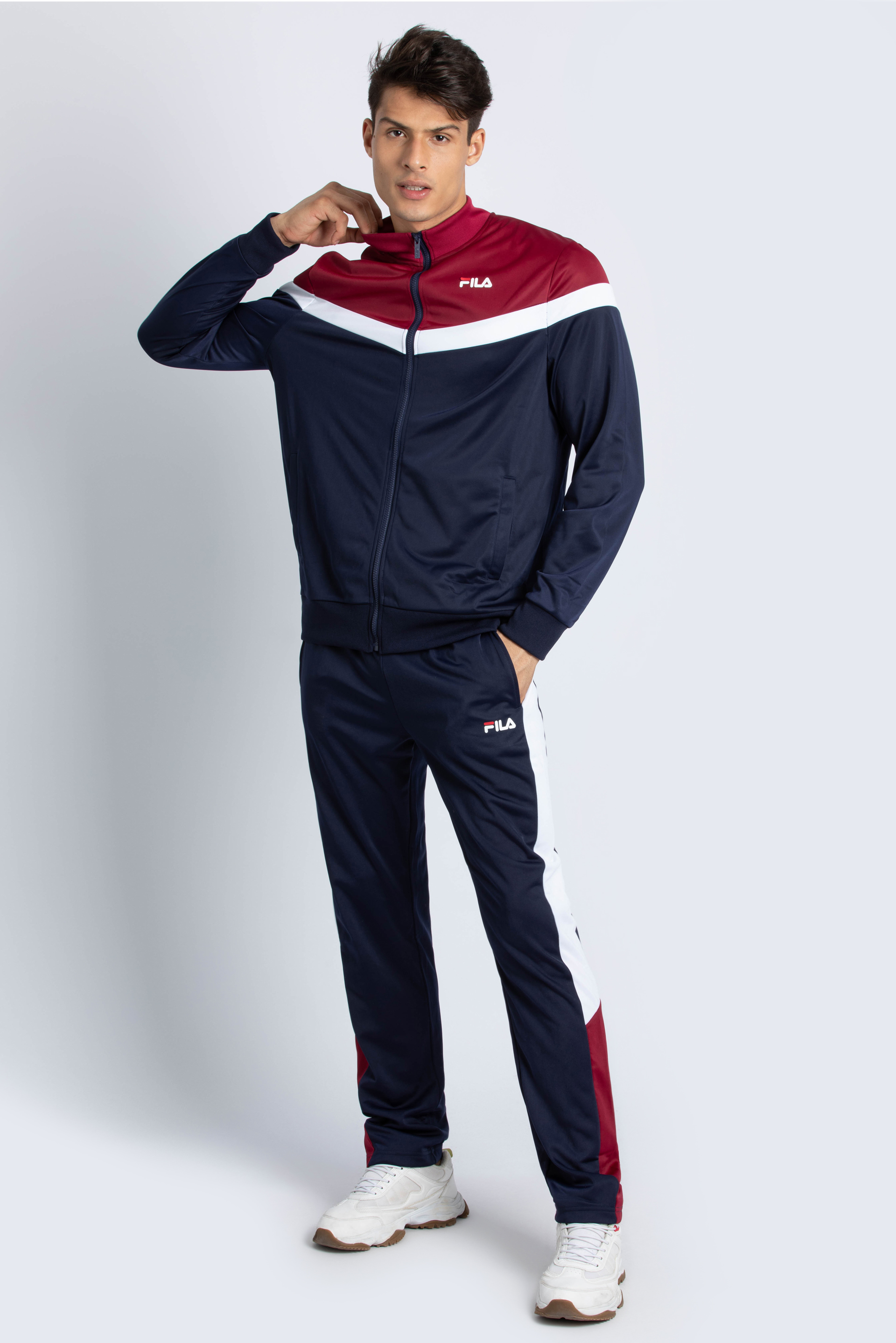 

Fila Rosner Colour Block Logo Tracksuit