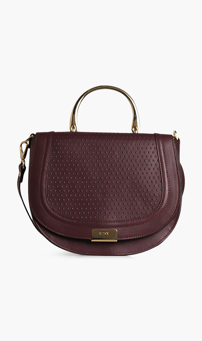

Ripani Embossed Leather Crossbody Bag