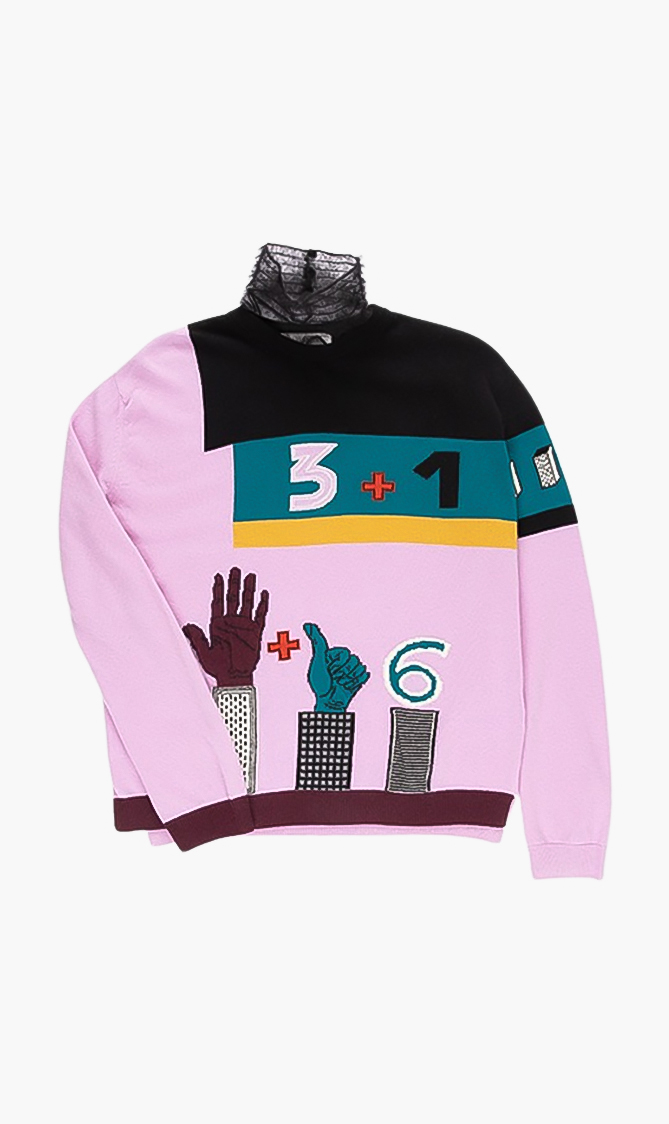 

Valentino Printed Wool Sweater