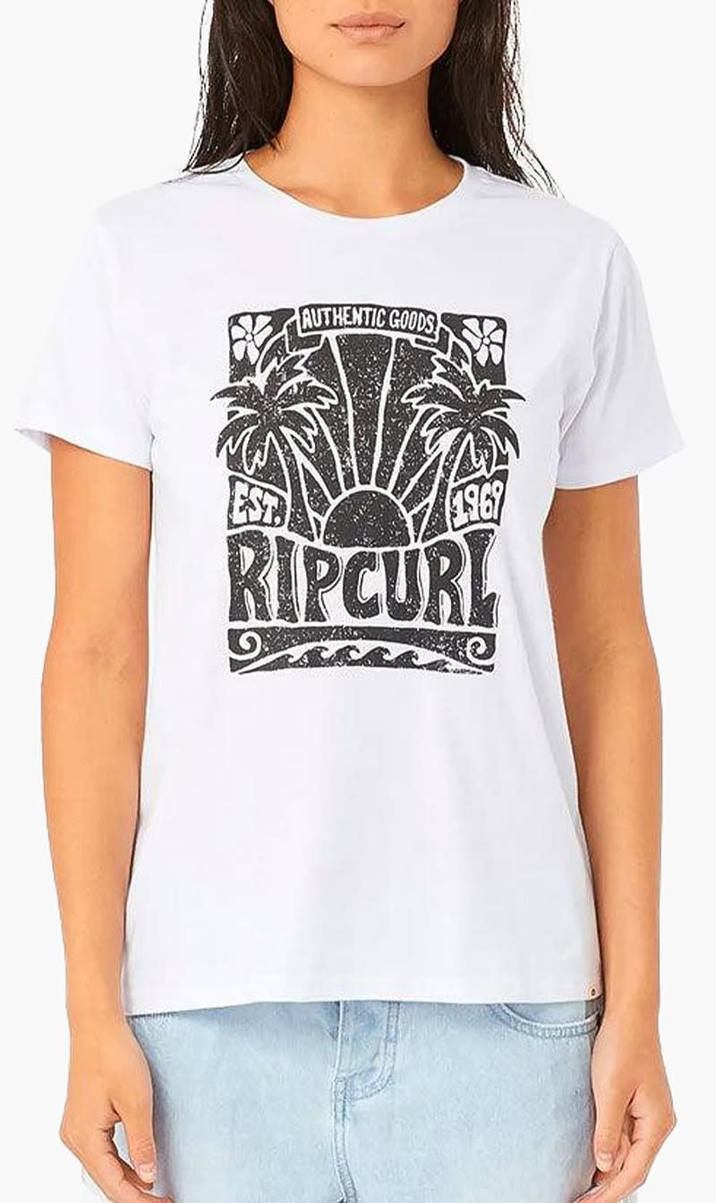 Ripcurl White Sol Seeker Standard Tee for Women