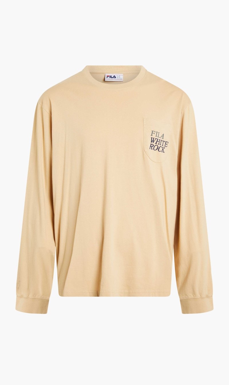 

Fila Brown Franklin Graphic Long Sleeve Tee for Men | The Deal Outlet
